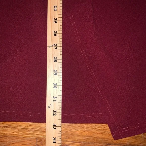 TOBI XS DRESS NWT AVA WINE bodycon deep v front split burgundy long sleeve - Picture 10 of 14